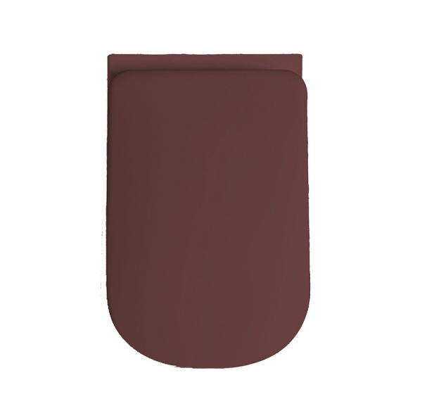 Сиденье с крышкой для унитаза Kerasan Tribeca 519175 бордовый матовый, микролифт