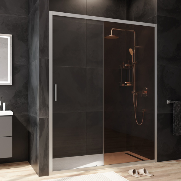 Душевая дверь (150х195) Am.Pm Gem Solo W90G-150-1-195MBr