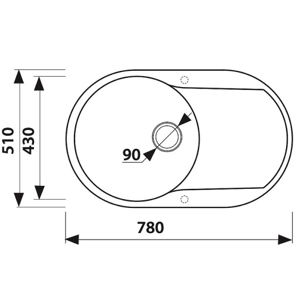 Кухонная мойка KAISER (KMM-7850 BS)