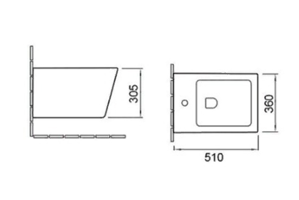 Биде подвесное Vincea Q-Line VB1-12 белый