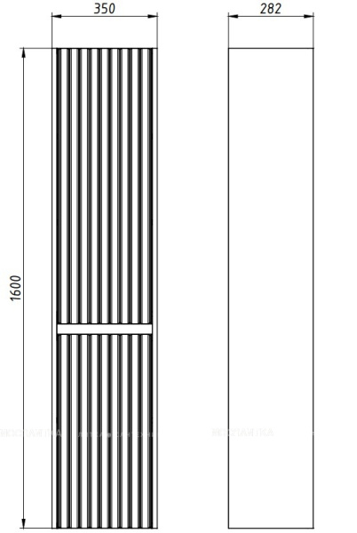 Пенал ASB-Mebel Мирано 35 12280