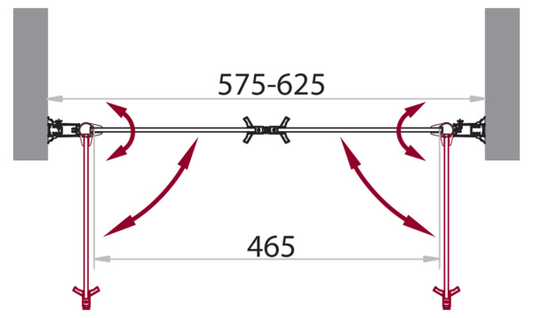 Душевая дверь (60х190) BelBagno SELA-B-2-60-C-Cr