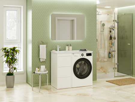 Тумба под стиральную машину Brevita Grafit 40 GRA-01040-023Я