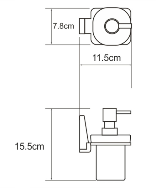 Дозатор для жидкого мыла WasserKRAFT Abens K-3299