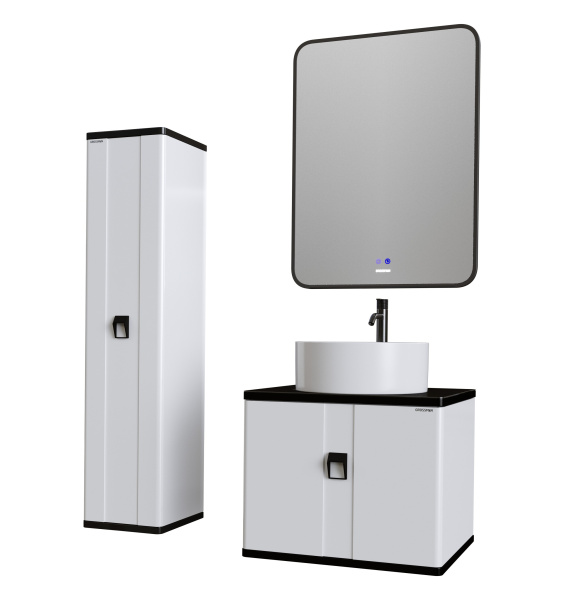 Пенал подвесной Grossman НОРМА 303012 белый глянец