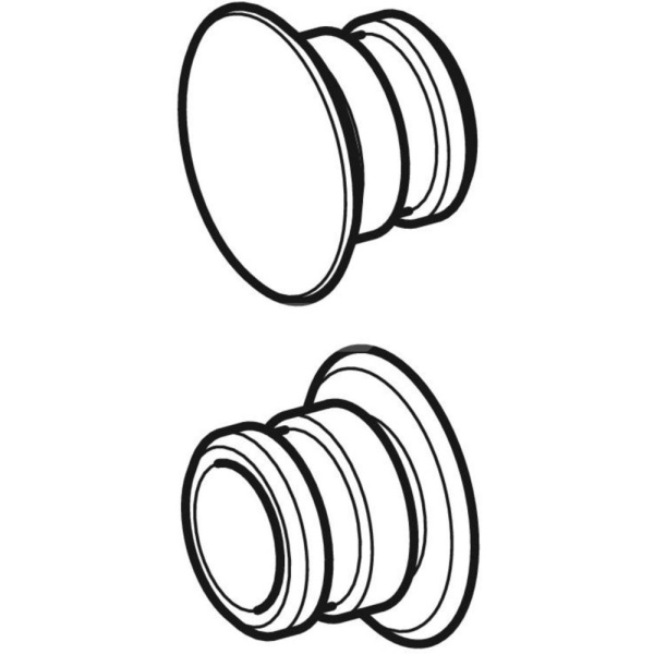 Комплект фиксирующих болтов из алюминия, для боковой обшивки Geberit Monolith: Хромированный черный / Матированный алюминий 244.939.00.1