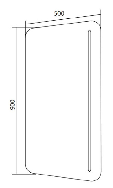 Зеркало (50х90)  1Marka Tera 50 У83227