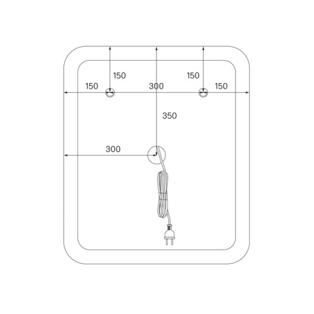 Зеркало IDDIS с подсветкой Esper 60 см (ESP6000i98)