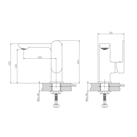 Смеситель для раковины Haiba HB12590-7