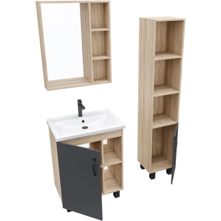 Зеркало (62х77) Grossman Флай 206001 универсальное дуб сонома