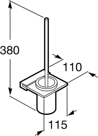 Ёршик Roca с подставкой Nuova 816530001