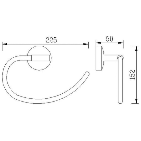 Полотенцедержатель Rush Fiji FI18511