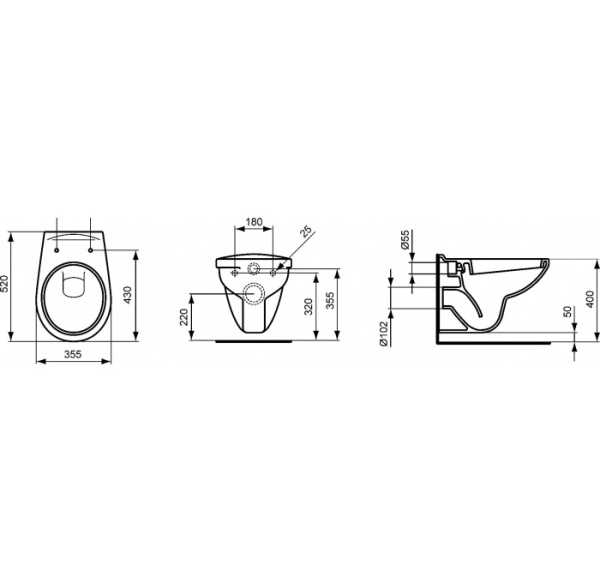 Крышка-сиденье Ideal Standard Eurovit W302601