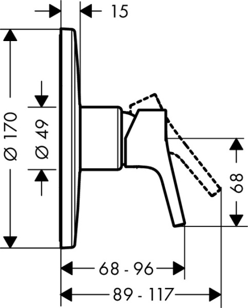 Смеситель для душа Hansgrohe Talis S 72607000