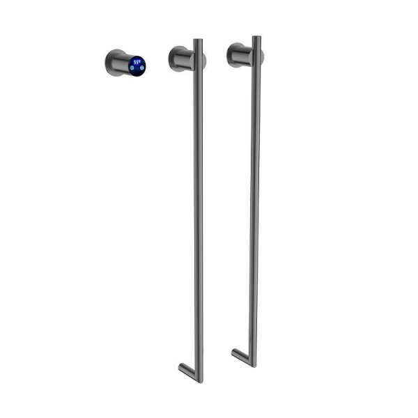 Полотенцесушитель электрический (35х76) П2 Terminus Рондо 4670078568175 оружейная сталь