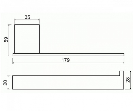 Держатель туалетной бумаги, левый Bemeta Via 135012022L