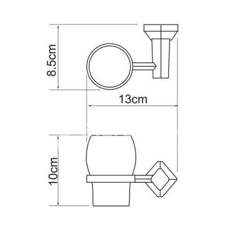 Держатель для стаканов WasserKraft Aller K-1128