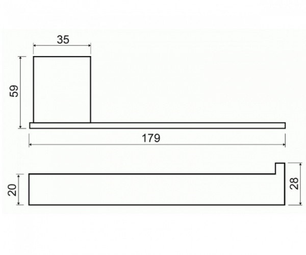 Держатель туалетной бумаги, левый Bemeta Via 135012022L
