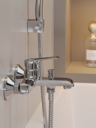 Душевая система с однорычажным смесителем Orange Prim M42-913cr хром