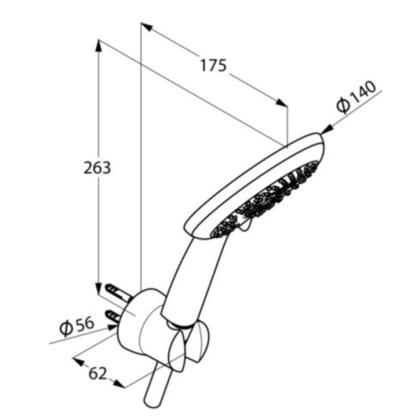 Душевой набор Kludi Freshline 6795091-00 Душевой набор Kludi Freshline 6795091-00