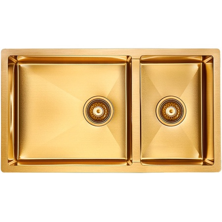 Кухонная мойка Paulmark  Axel PM227844-BG брашированное золото