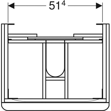 Тумба с раковиной Geberit Smyle Square 500.229.01.1+500.352.JR.1