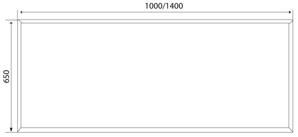 Зеркало (140х65) Marka One  Glace У73579