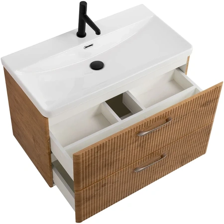 Тумба под раковину BelBagno Due DUE-800-2C-SO-RN-P без ручек, Rovere Nature