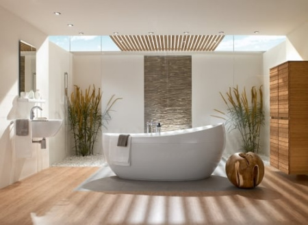 Ванна квариловая отдельностоящая Villeroy & Boch Aveo New Generation с наполнением через перелив (UBQ194AVE9T1V-01)