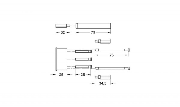Удлинение GROHE 46807000