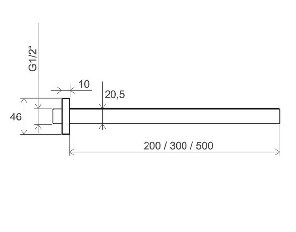 Кронштейн для верхнего душа Ravak 703.00 X07P178 Кронштейн для верхнего душа Ravak 703.00 X07P178