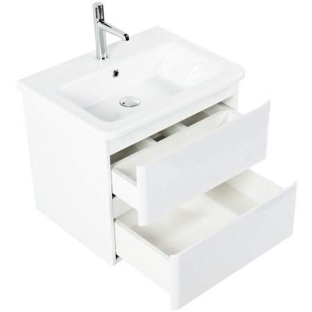 База под раковину BelBagno 60 ALBANO-CER-600-2C-SO-BL подвесная Bianco Lucido