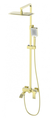 Душевая система WONZON & WOGHAND FIT, брашированное золото WW-88739009-BG