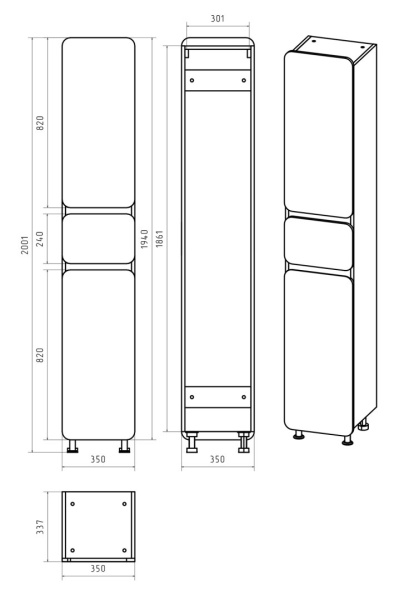 Пенал Misty Чегет 35  П-Чег-05035-01-1ЯЛ левый