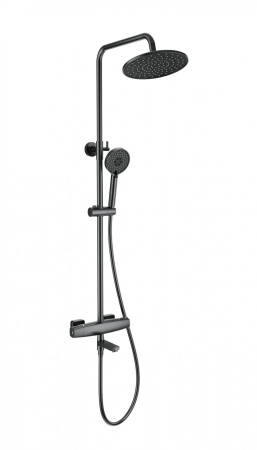 Душевая система с термостатом WONZON & WOGHAND NEO, темный графит WW-B3035-A3-BGG