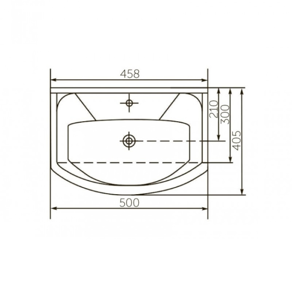 Раковина мебельная Runo Rosa Элеганс 50 (УТ000001012)