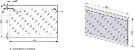 Зеркало с подсветкой Style Line Даллас (120x80) СС-00000393 белый