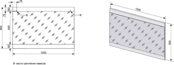 Зеркало с подсветкой Style Line Даллас (120x80) СС-00000393 белый