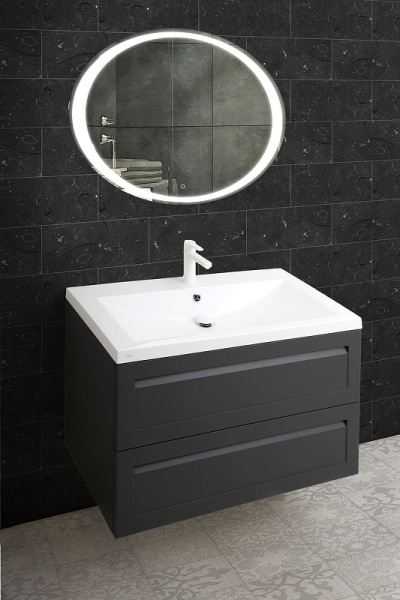 База под раковину Art&max AM-Platino-750-2C-SO-GM Серый