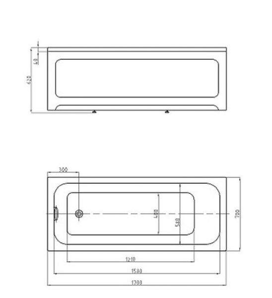 Акриловая ванна Aquatek Мия (170x70) MIY170-0000004 Акриловая ванна Aquatek Мия (170x70) MIY170-0000004