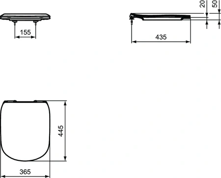 Комплект унитаз + инсталляция Ideal Standard Tesi AquaBlade R029901