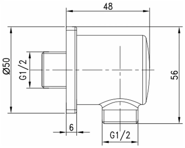 Подключение для душевого шланга Lemark (LM5983CW)