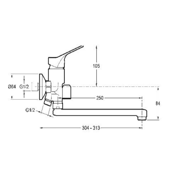 Смеситель для ванны Jacob Delafon Brive E78117-CP