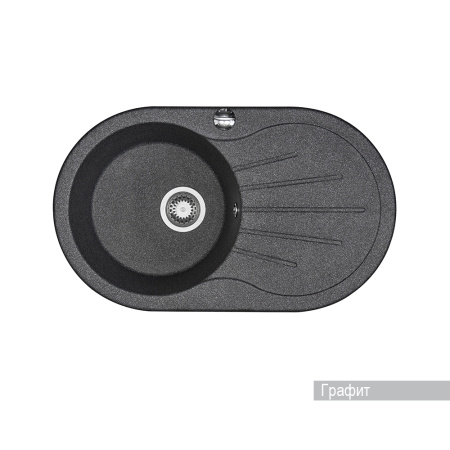 Кухонная мойка Aquaton Паола 1A714032PA210 графит