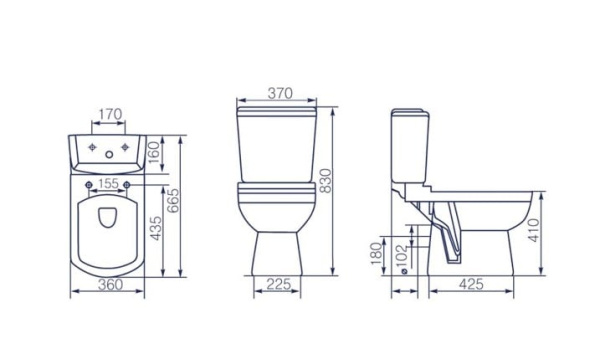 Унитаз-компакт Kirovit Домино