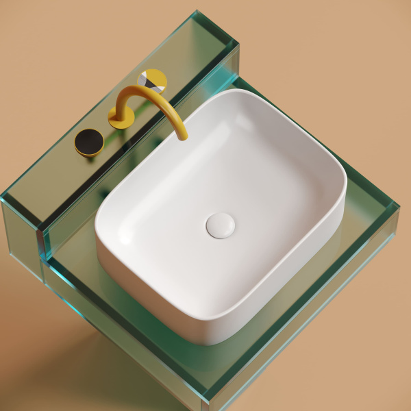 Раковина накладная (50,5х38) Ceramica Nova ELEMENT CN6052MW матовая