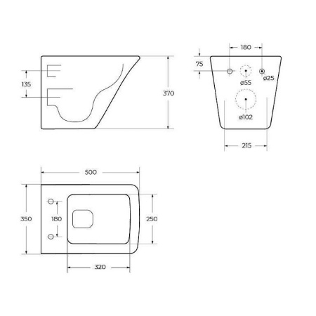 Унитаз подвесной BelBagno Marmi BB052CHR/BB132SC
