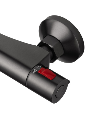 Смеситель для душа с термостатом WONZON & WOGHAND INN 5, темный графит WW-B1005-A-BGG