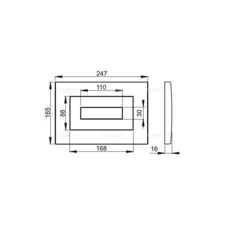 Клавиша смыва Alcaplast M472