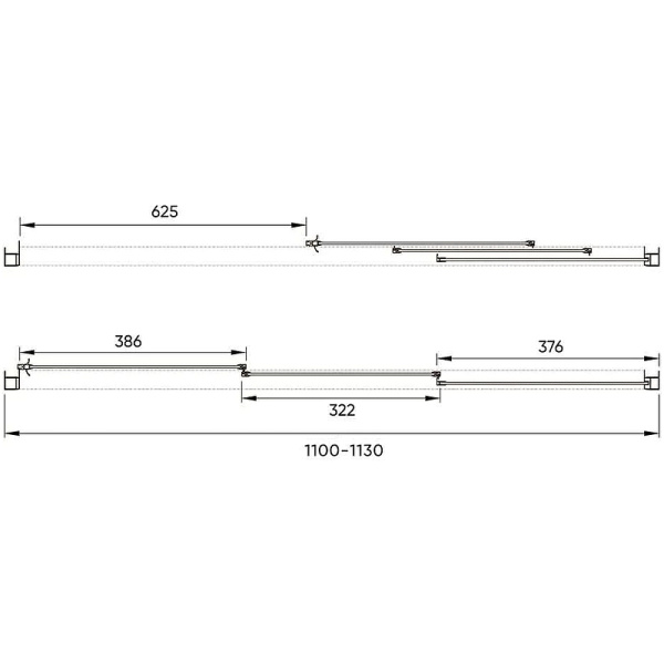 Душевая дверь Veconi Vianno VN-31, (110х195) VN31-110-01-C5